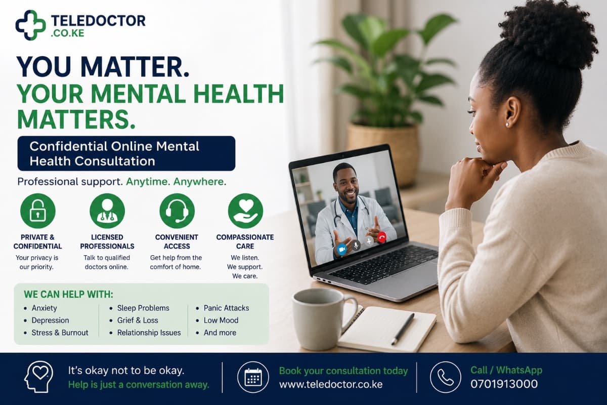 Online Mental Health Consultation in Kenya: Confidential Support When You Need It Most