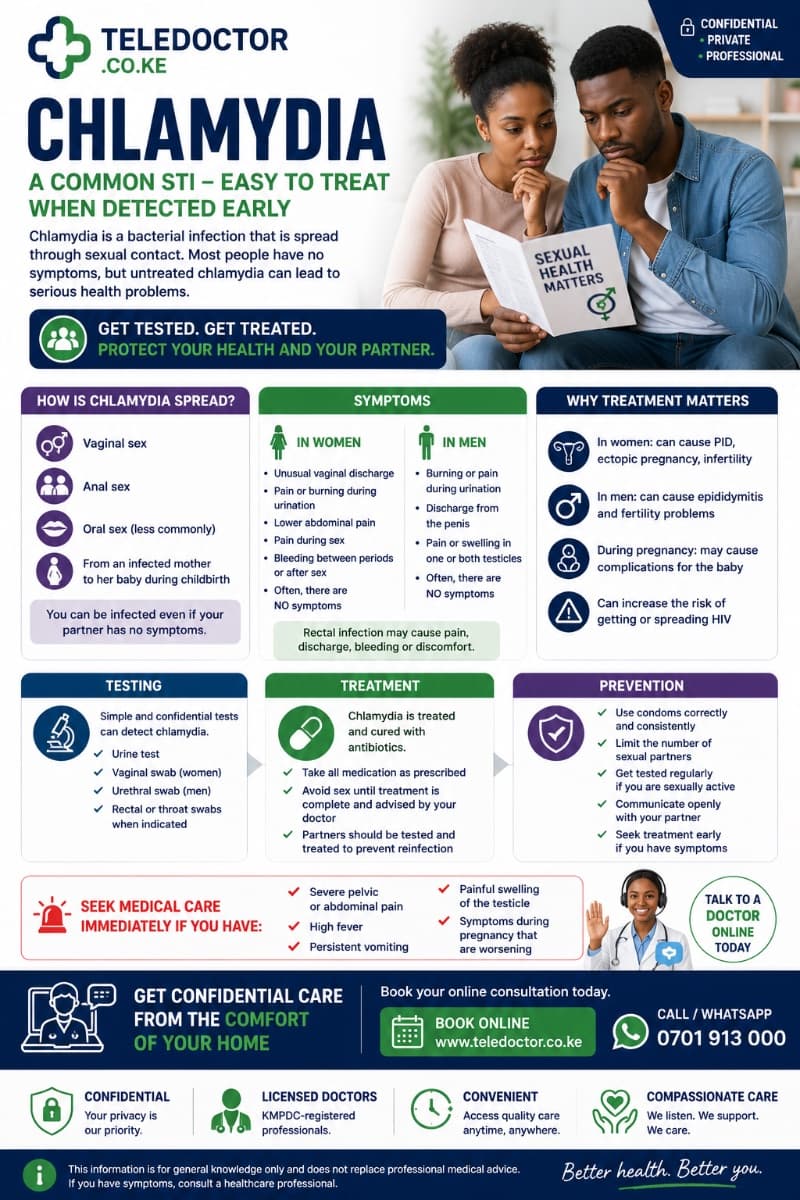 Chlamydia: Symptoms, Testing, Treatment, and Prevention