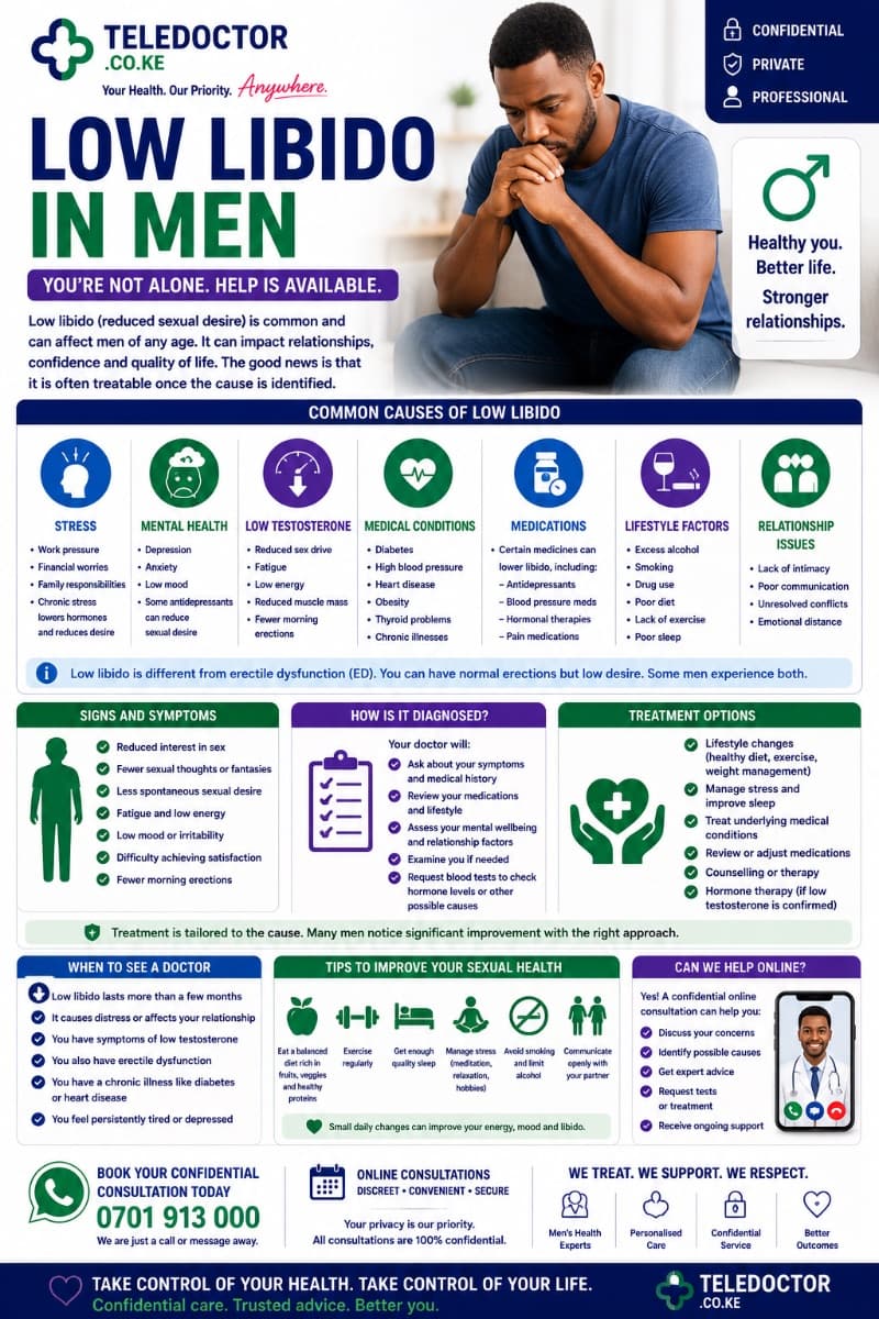 Low Libido in Men: Causes, Symptoms, Treatment, and When to Seek Help
