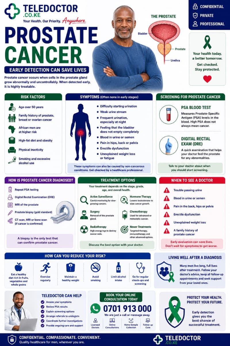 Prostate Cancer: Symptoms, Risk Factors, Screening, Diagnosis, and Treatment