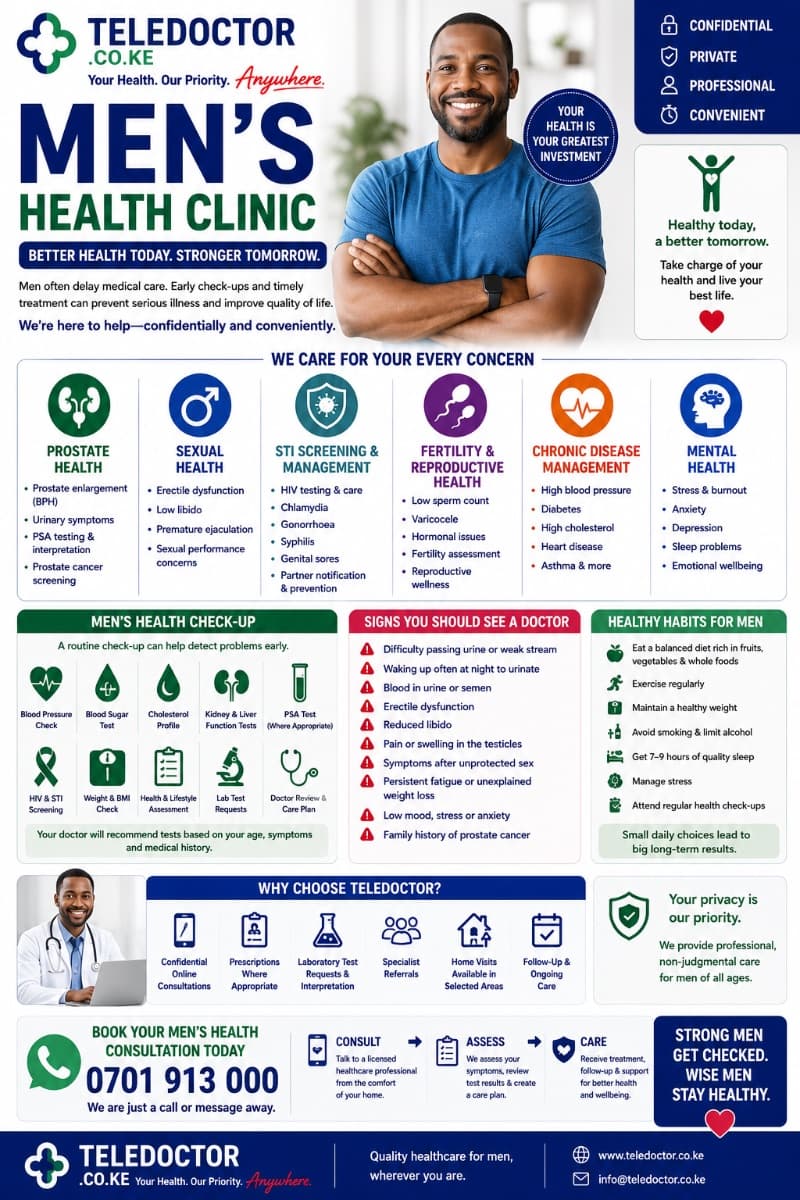Men’s Health Clinic in Kenya: Comprehensive Healthcare for Every Stage of Life