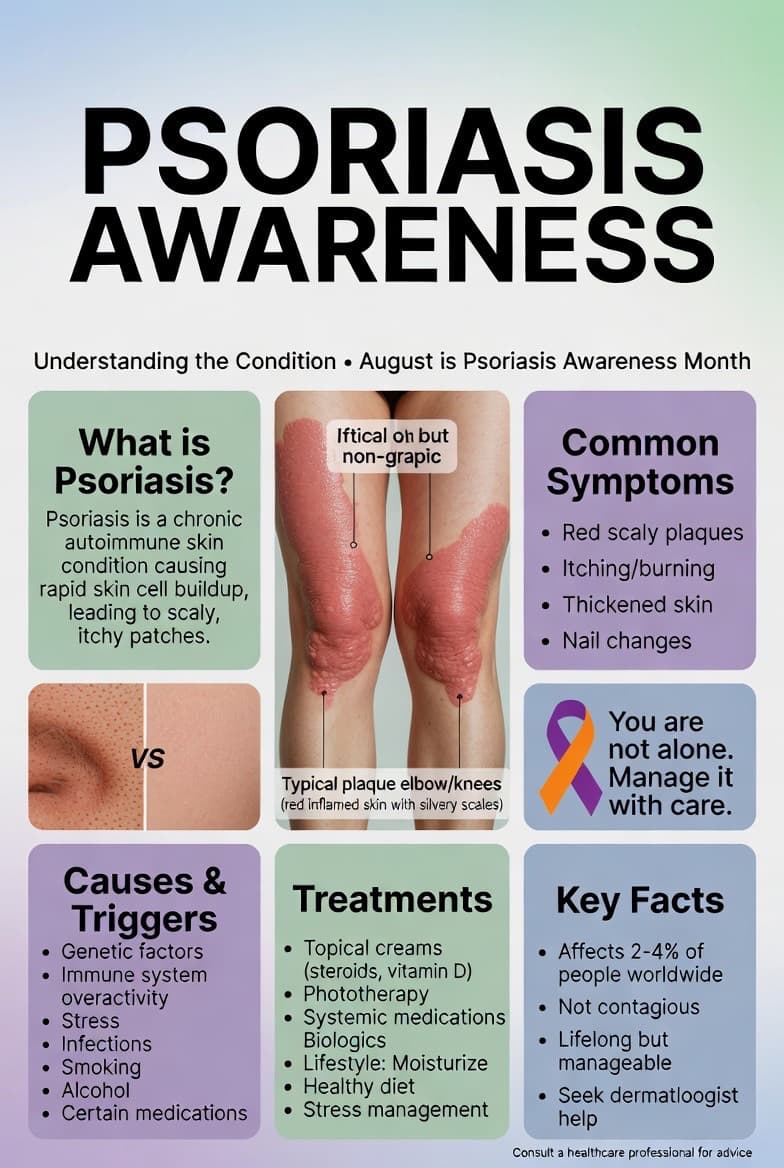 Psoriasis: Understanding the Symptoms, Causes, Treatment, and Living Well